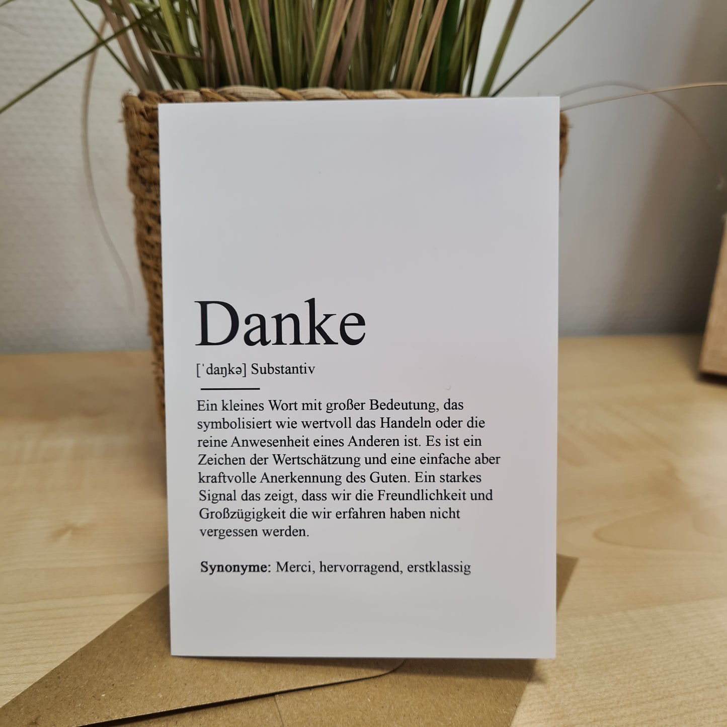 Klappkarte Danke