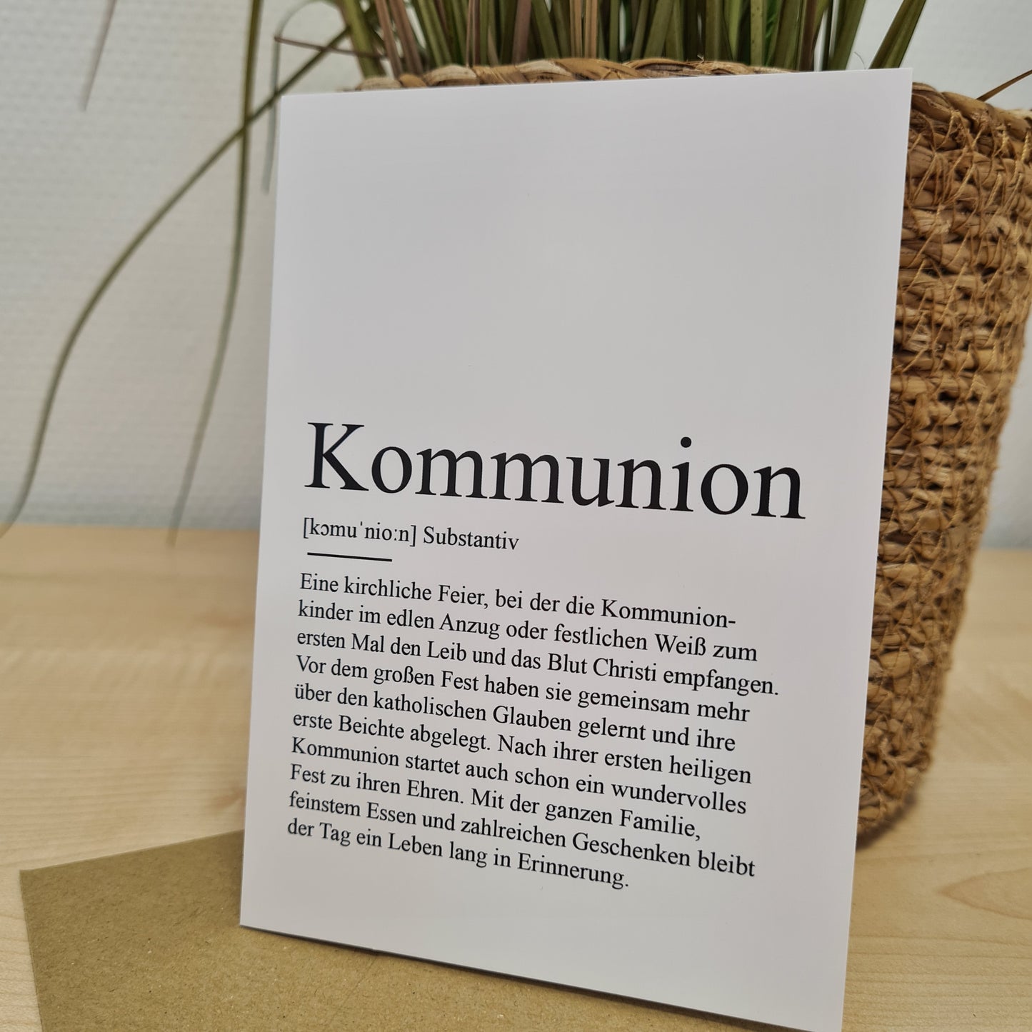Klappkarte Kommunion