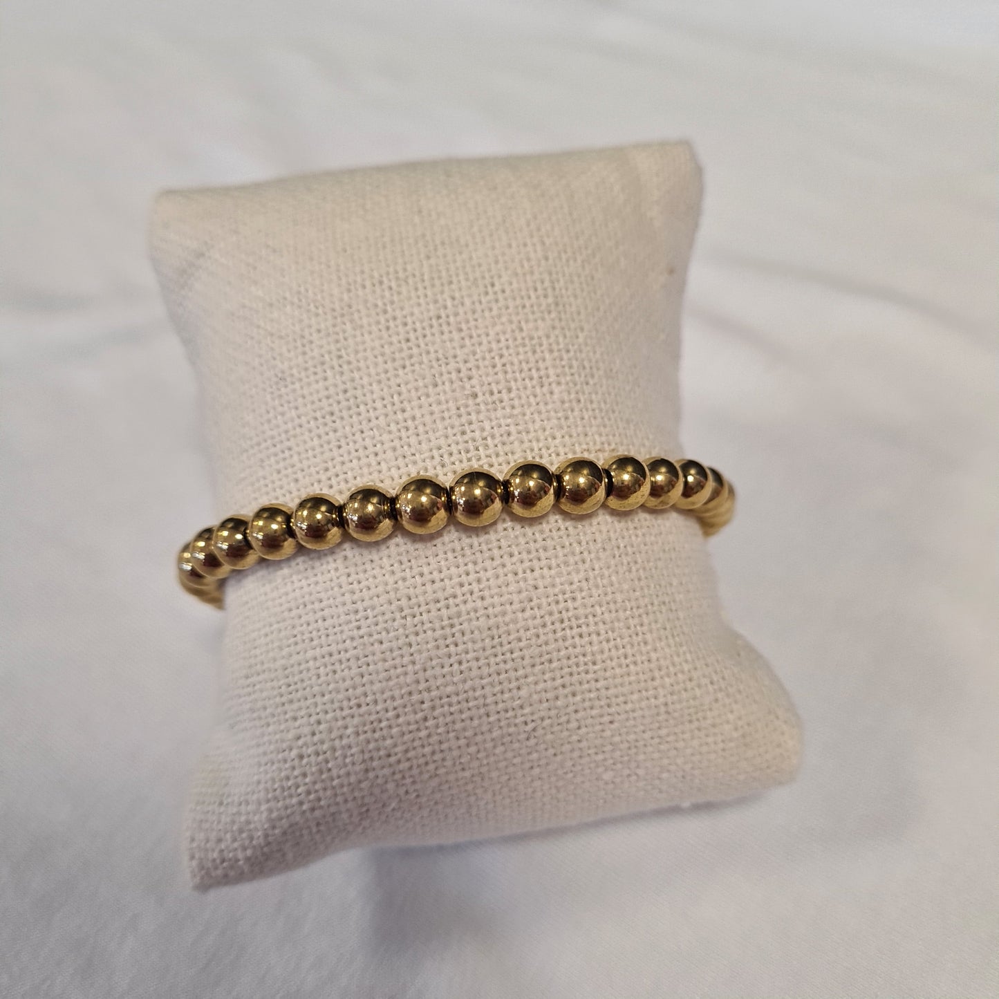 Armband Gold Perlen extra groß