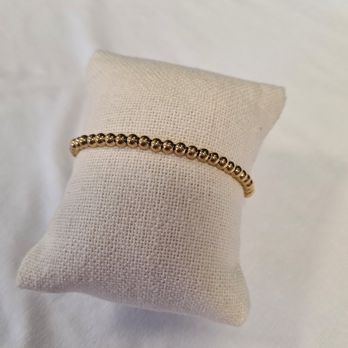 Armband Gold Perlen mittel