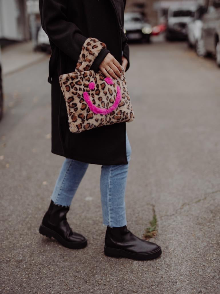 Felltasche Smiley