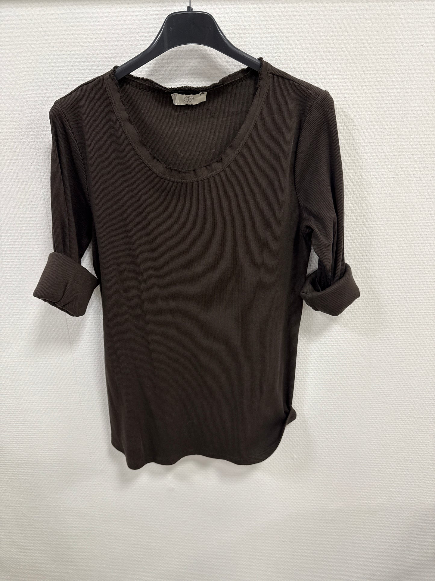 Langarmshirt gerippt