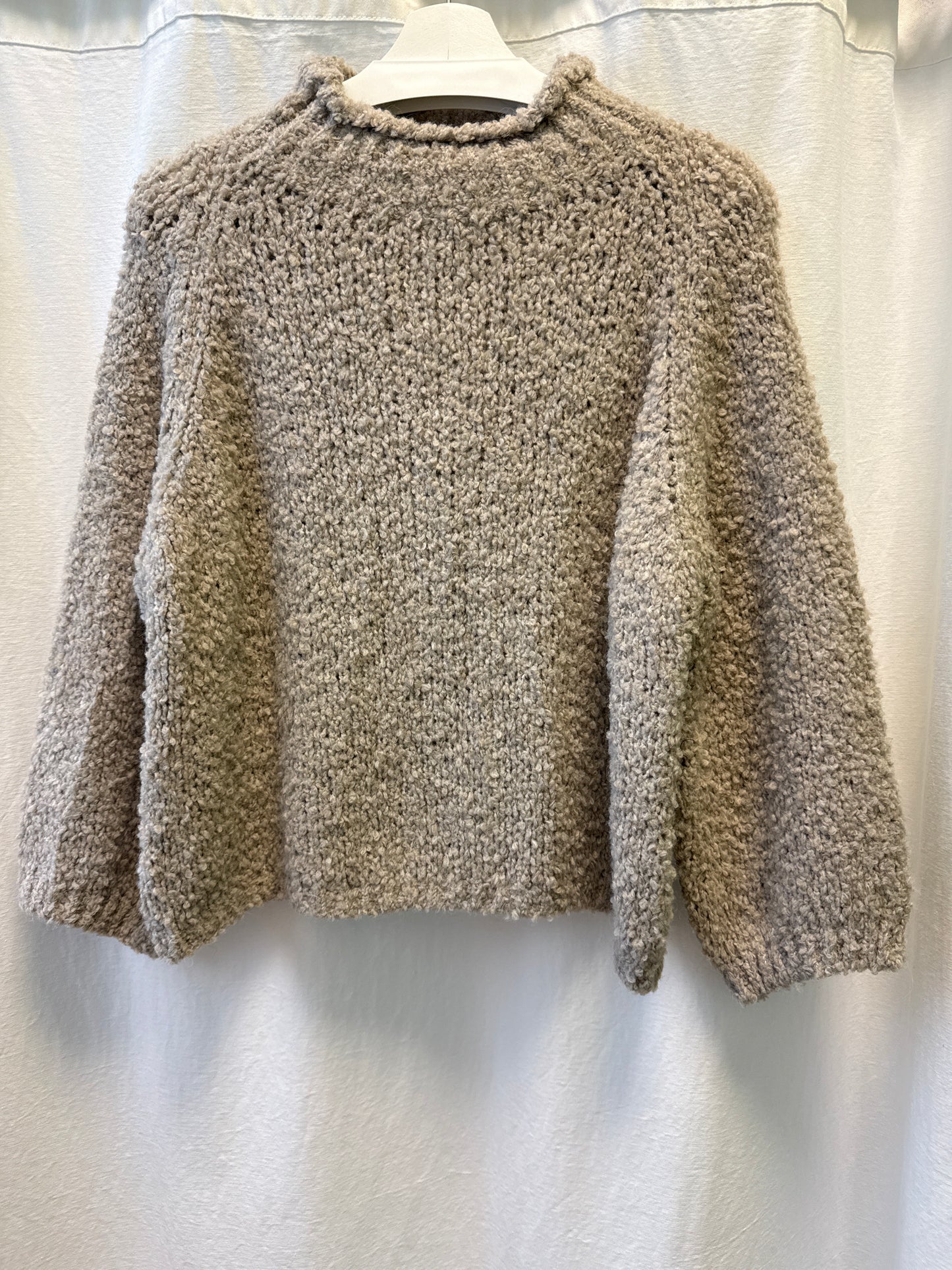 Pullover Boucle kurz