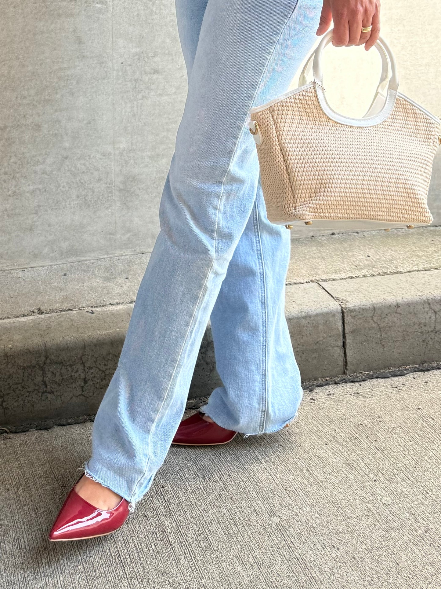 Schuhe Sling Pumps Bordeaux