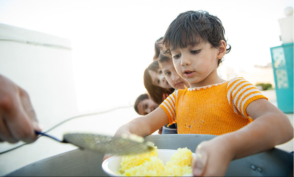 Lebensmittelpakete für geflüchtete Familien im Libanon