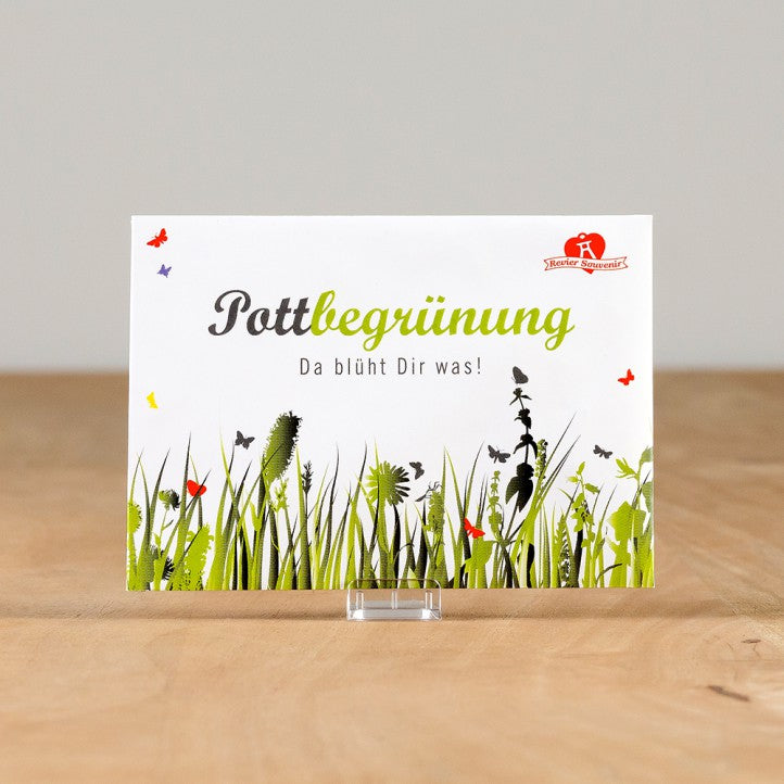Pottbegrünung Samentütchen