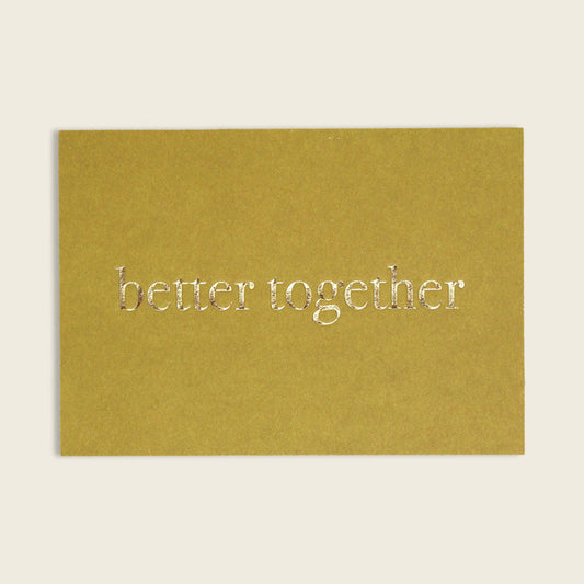 Postkarte "better together"