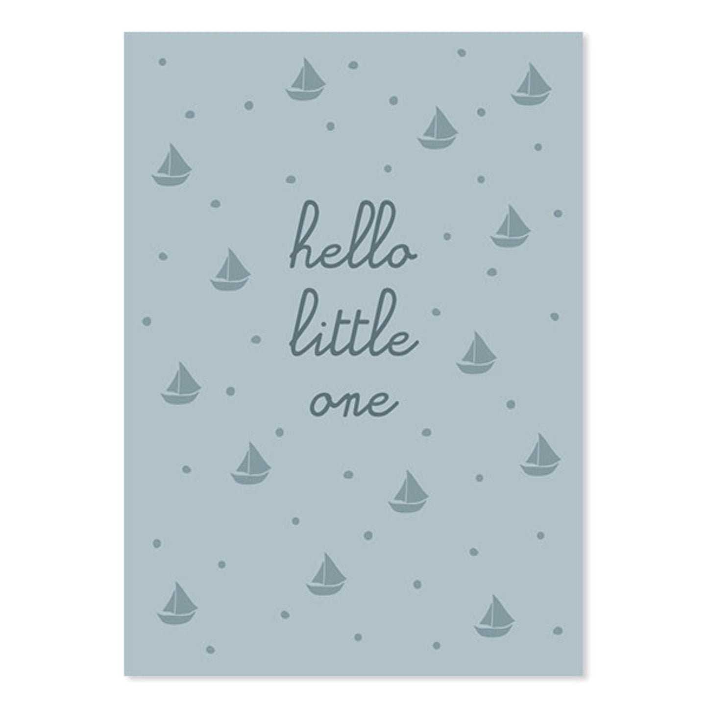 Postkarte hello little one