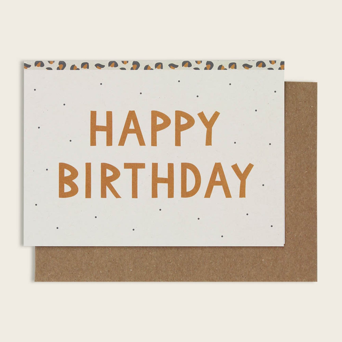 Klappkarte leo "Happy Birthday"