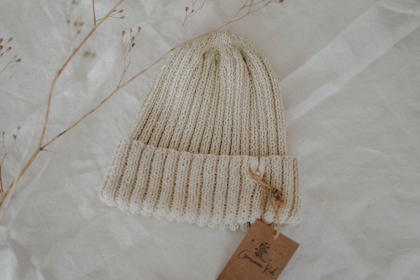 Baby Strickmütze Street Beanie, ecru