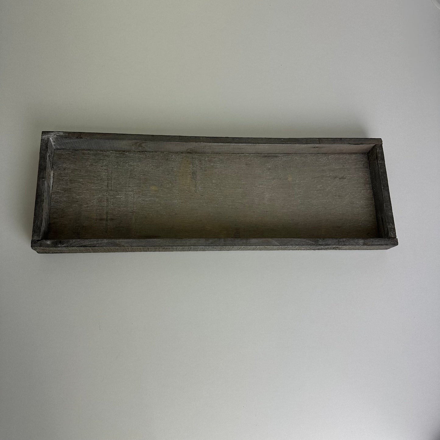 Holztablett, schwarz