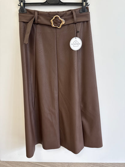 Rock Leder Imitat mit Gürtel