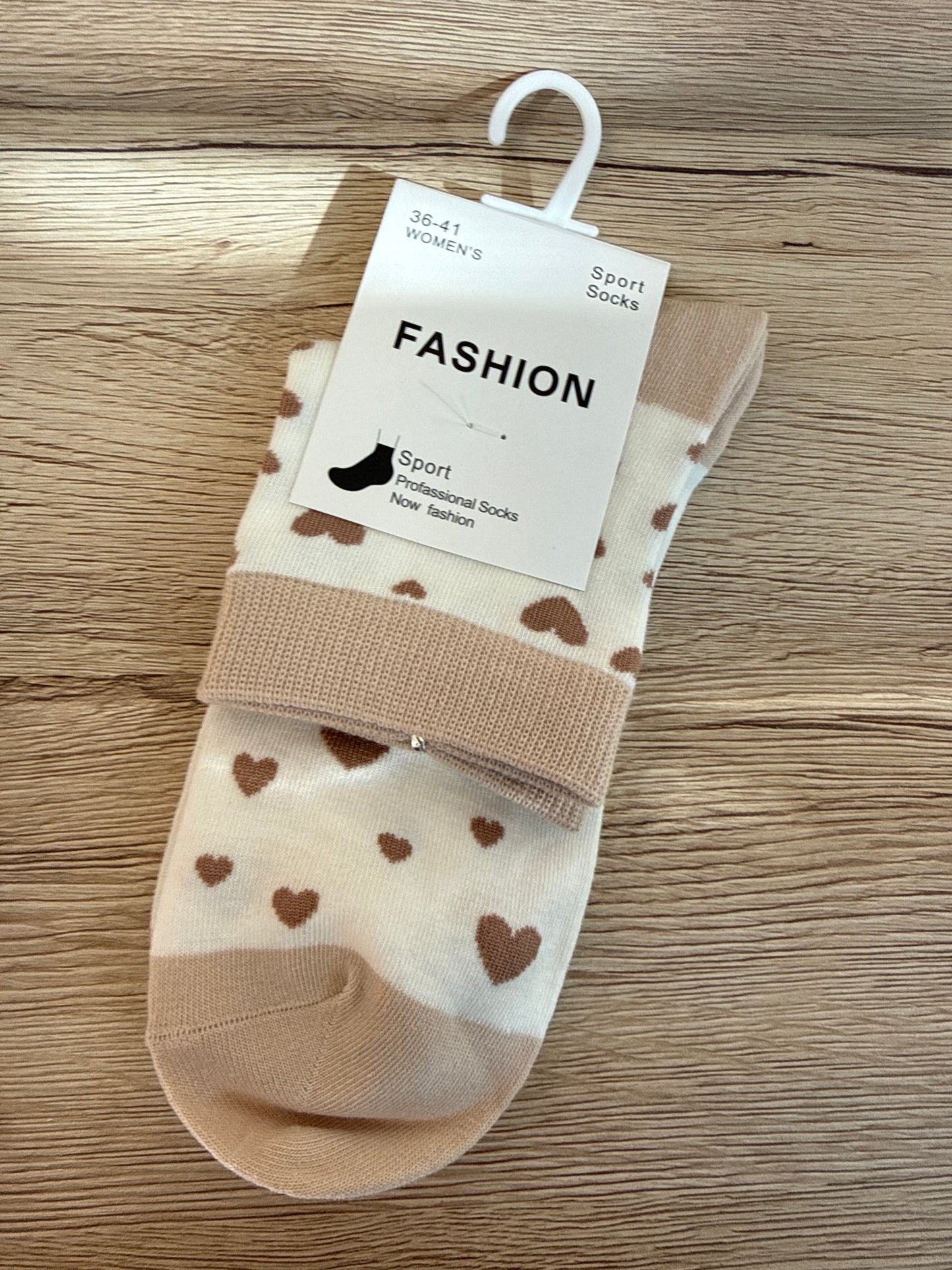 Socken Herzen, kurz