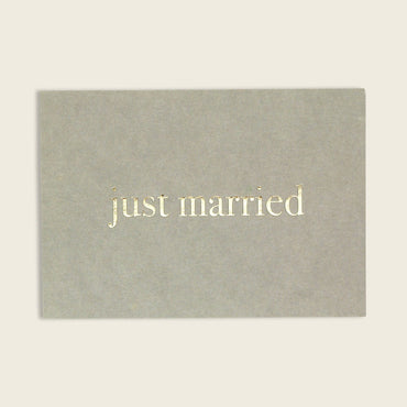 Postkarte Just married