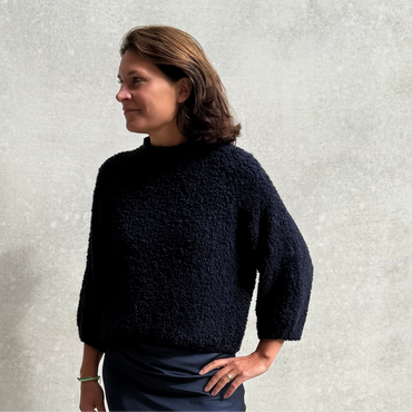 Pullover Boucle kurz
