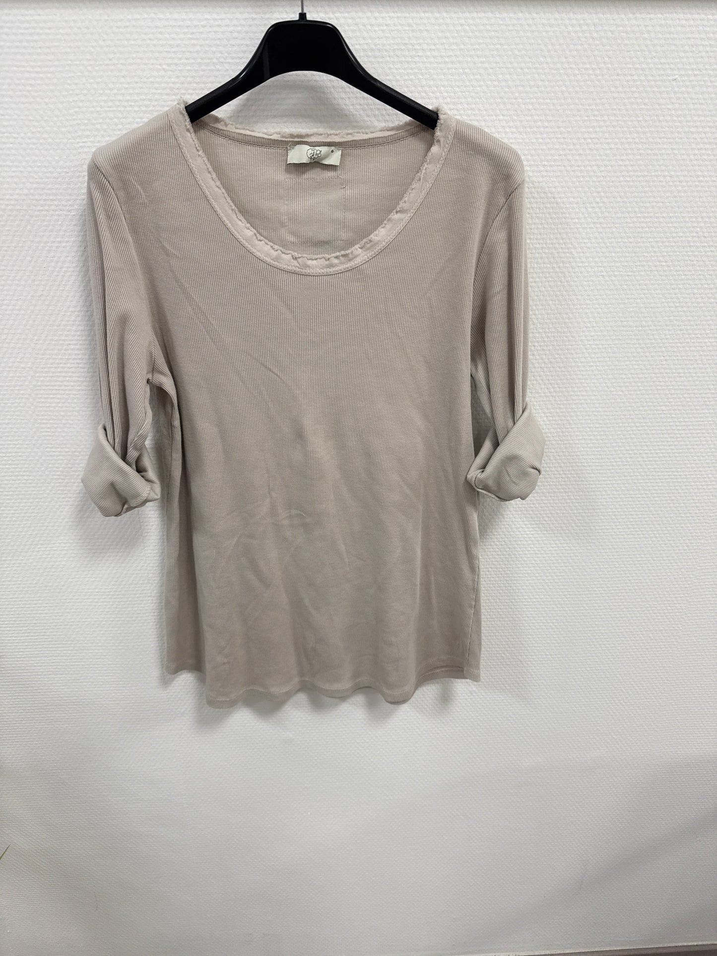 Langarmshirt gerippt