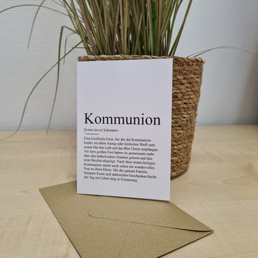 Klappkarte Kommunion