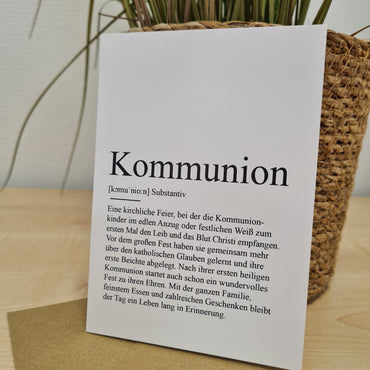 Klappkarte Kommunion