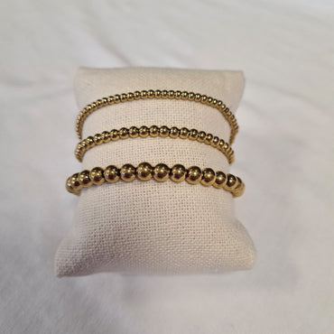 Armband Gold Perlen extra groß