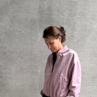 Bomber Jacke Metallic Altrosa