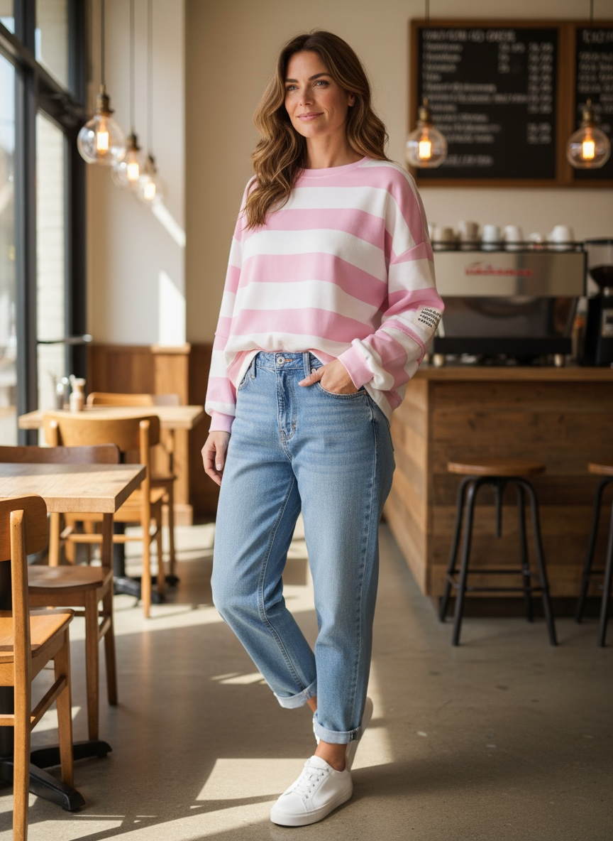 Sweatshirt Patch Streifen