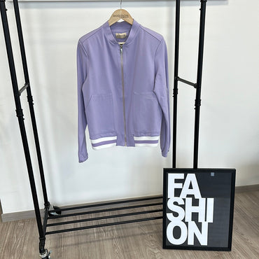 Bomber Jacke Stoff gestreift