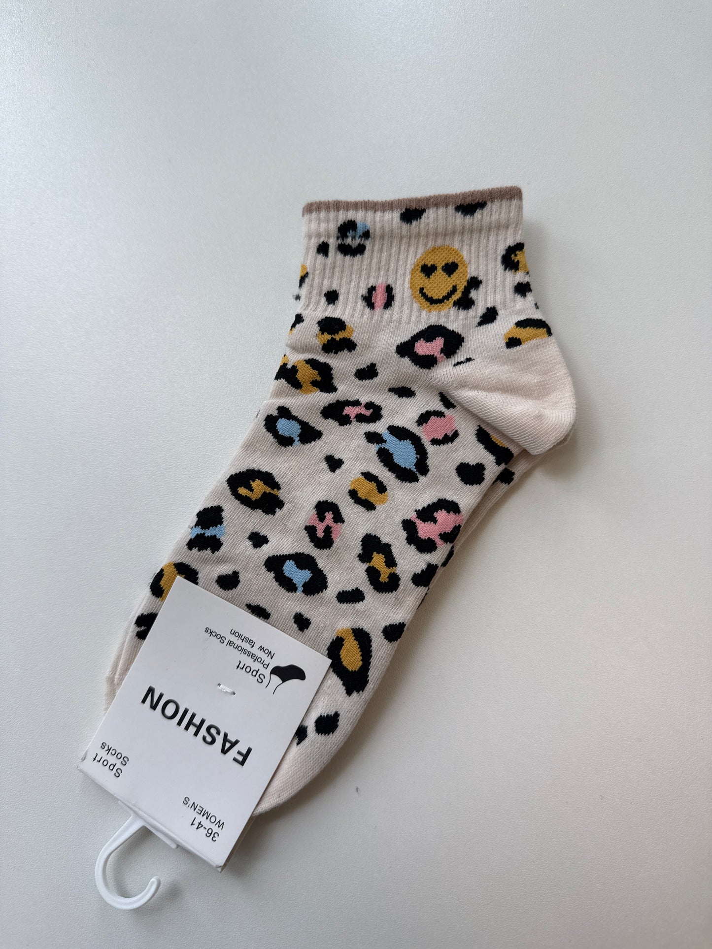 Socken Leo Smiley, kurz
