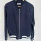 Bomber Jacke Stoff gestreift