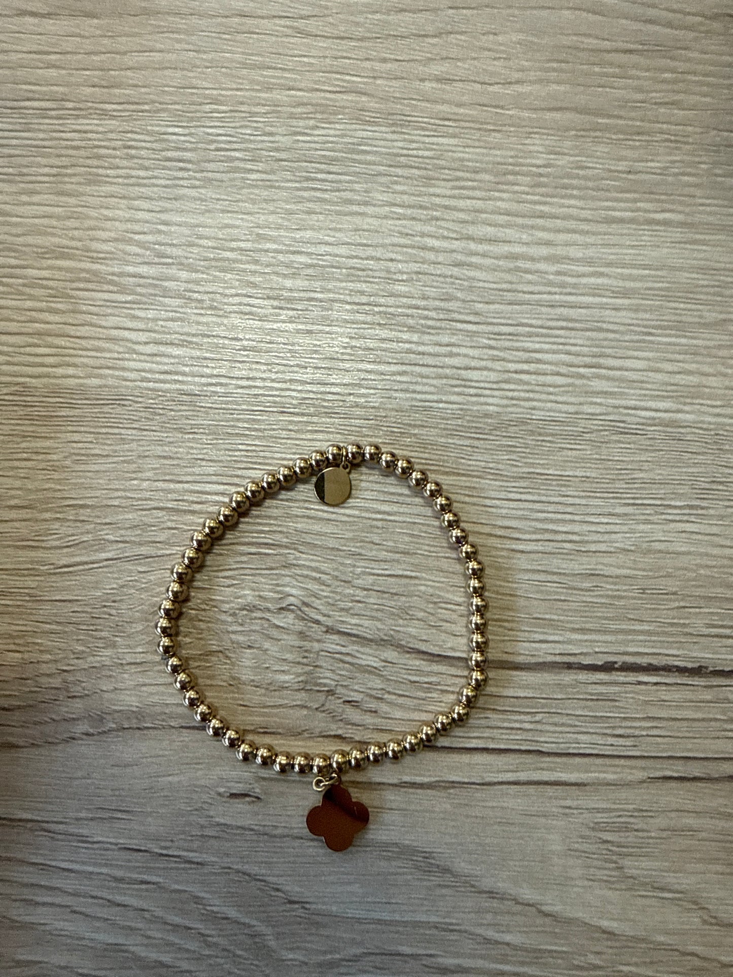 Armband Gold Perlen groß Kleeblatt