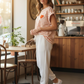 T-Shirt Herz, gestreift