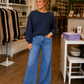 Sweatshirt Uni mit Bündchen