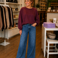 Sweatshirt Uni mit Bündchen