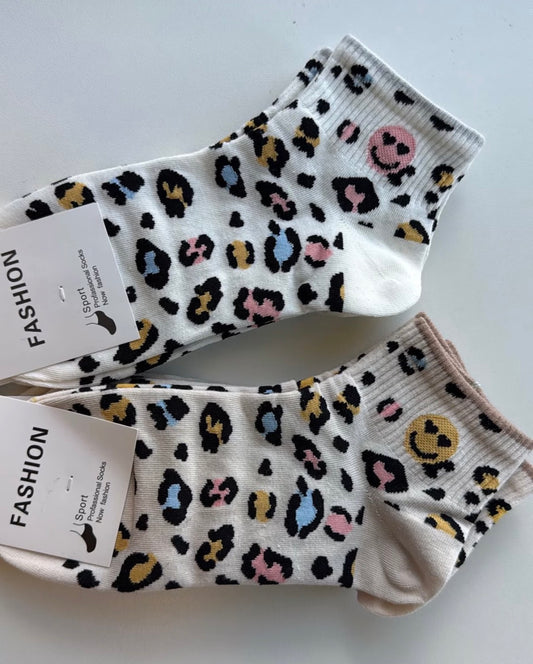 Socken Leo Smiley, kurz