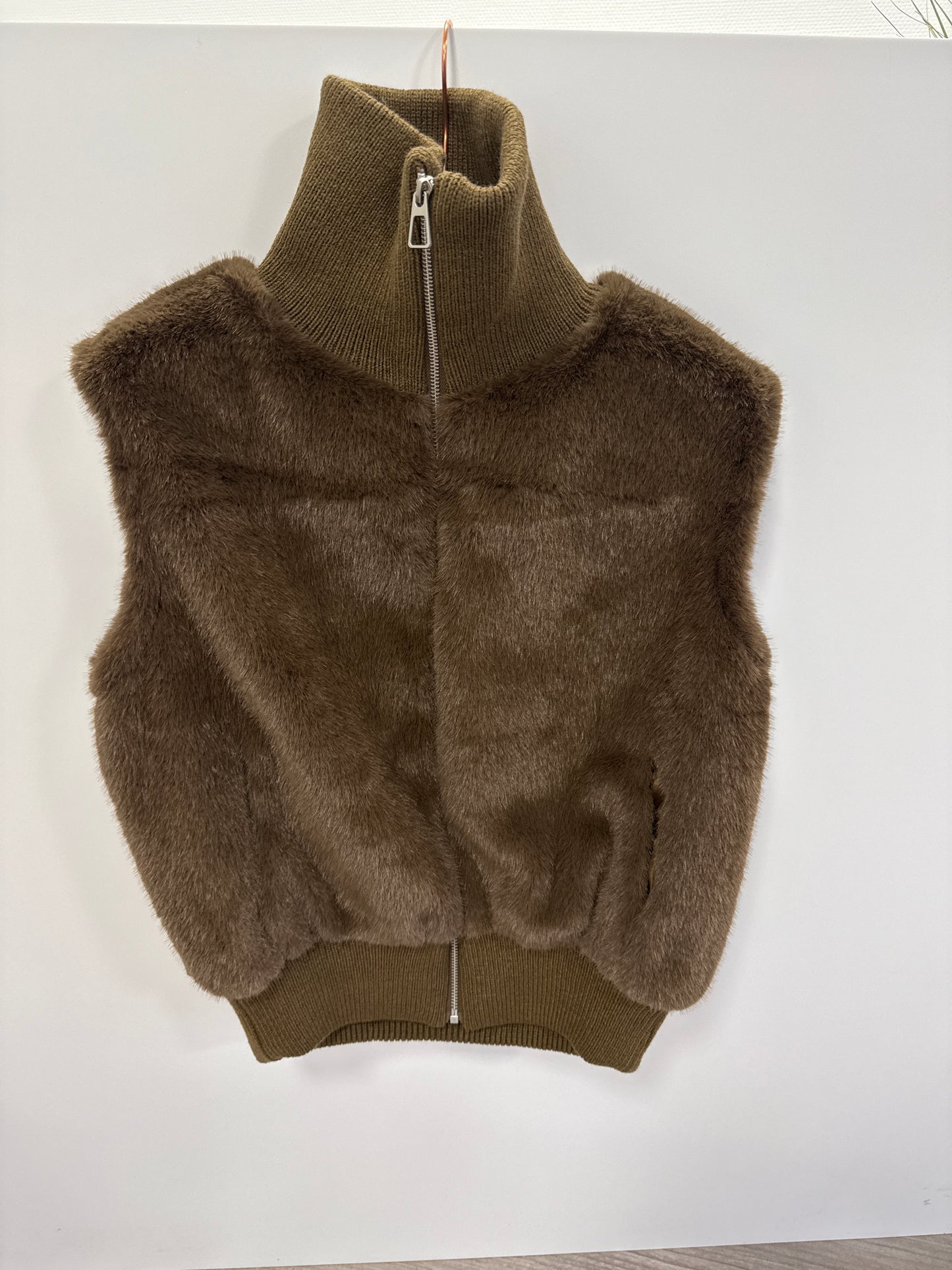 Weste Fake Fur Stepp