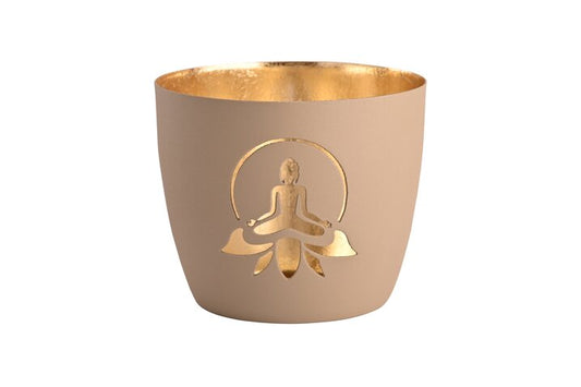 Windlicht Lotus Yoga Silhouette