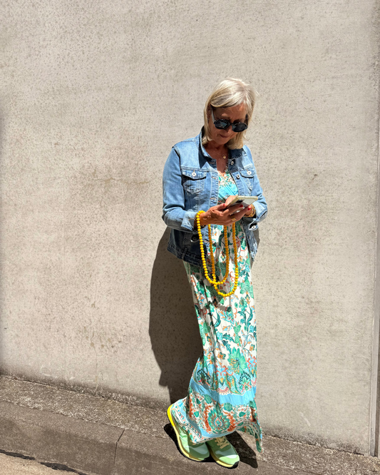 Kleid Ethno mit Ärmel