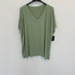 T-Shirt uni oversize V-Ausschnitt