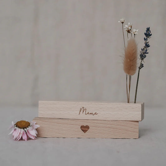 Karten- und Blumenhalter Mama Herz