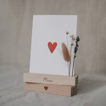 Karten- und Blumenhalter Mama Herz