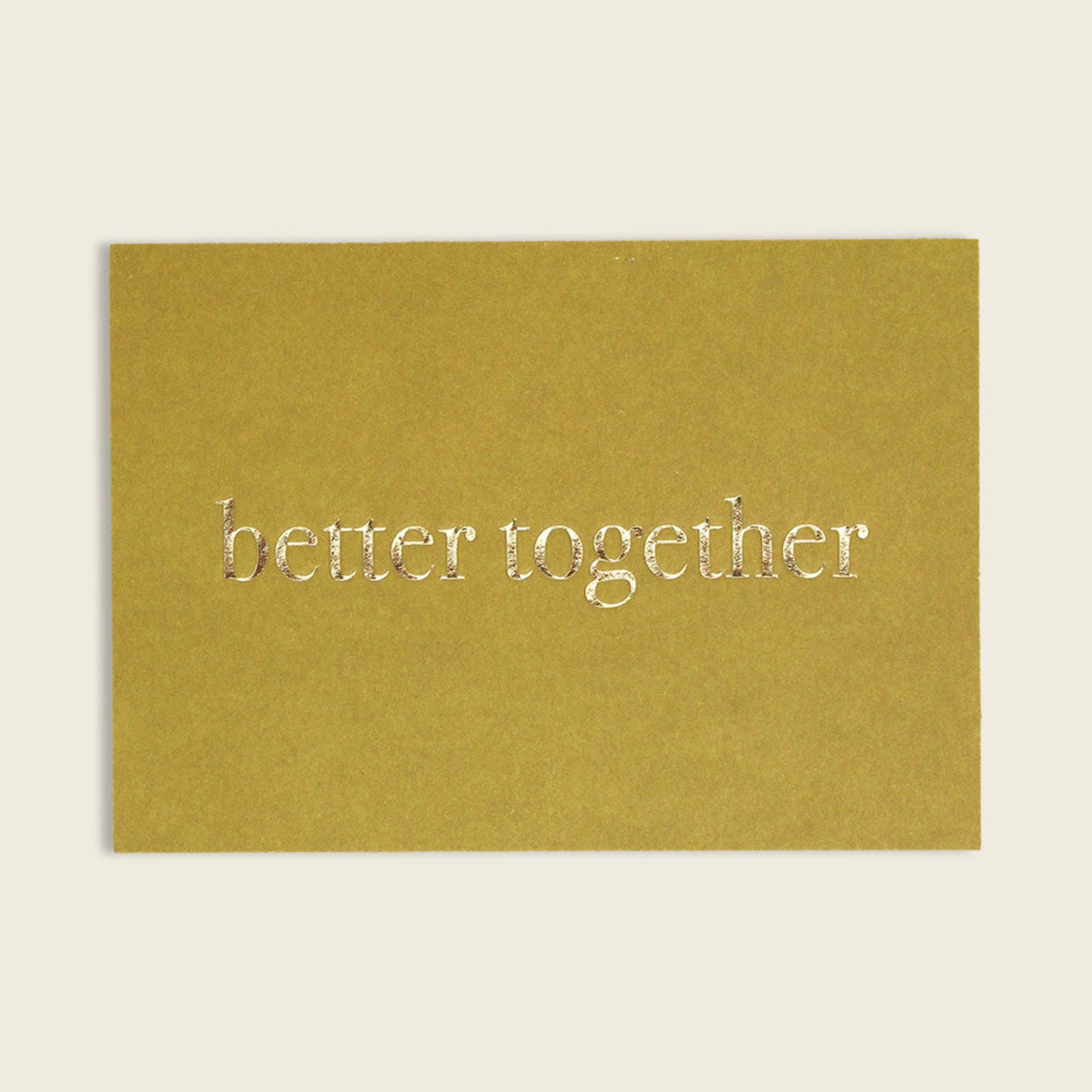 Postkarte "better together"