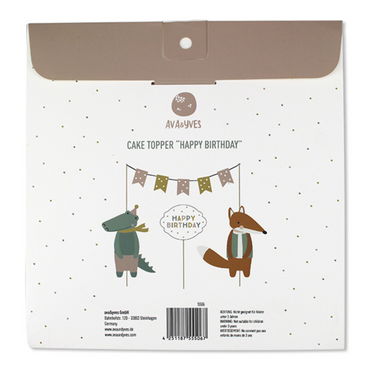 Cake Topper Happy Birthday