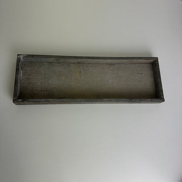 Holztablett, schwarz